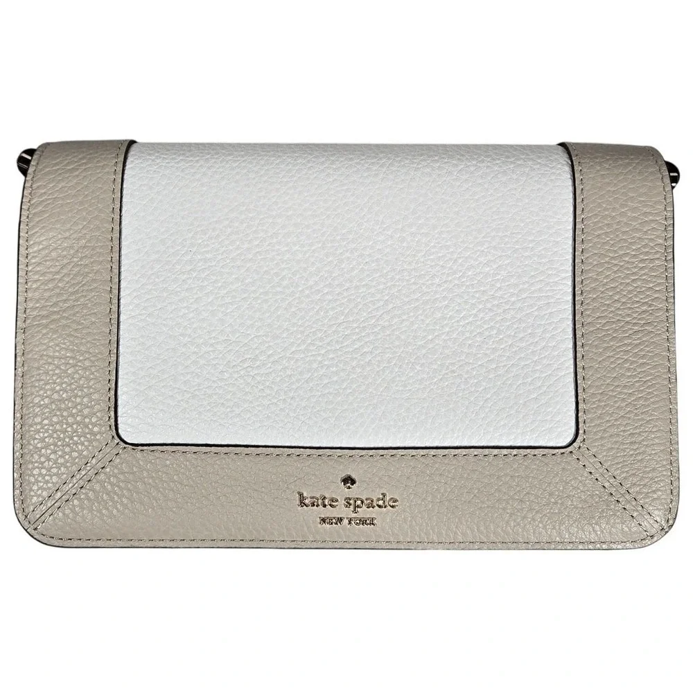 Kate Spade Lena Colorblock Mini Flap Crossbody in Light Sand Multi NWT